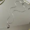 Rose necklace, steel