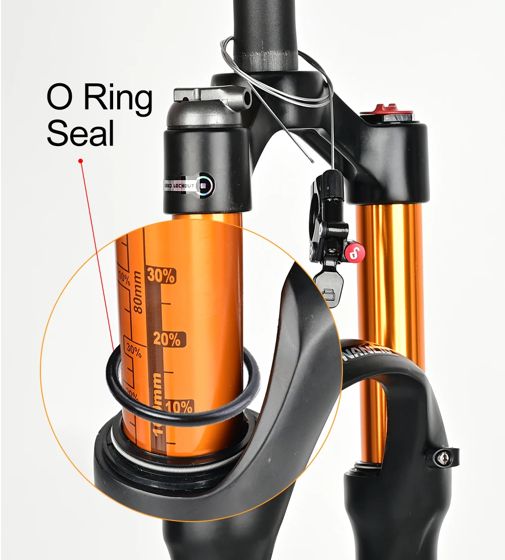 Nanlio Bicycle Air Fork Rebound Adjustment Mtb Straight Tapered Fork