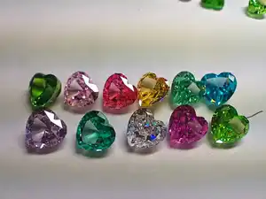 Blue Ice Cut Pear Shape Cubic Zirconia Pendant for Jewelry Making