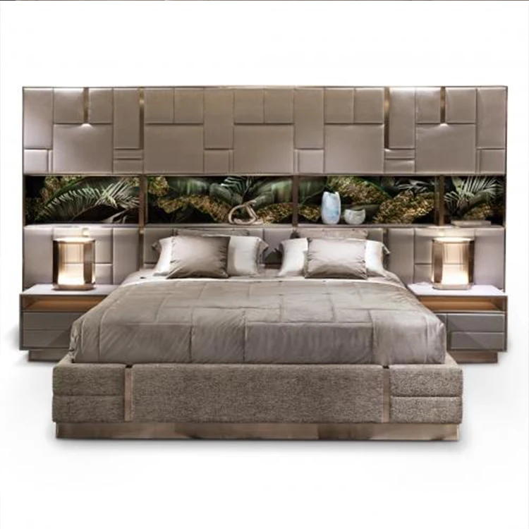 Moontop King Size Bed Frame Lux Leather Modern Double Bedroom King Size ...