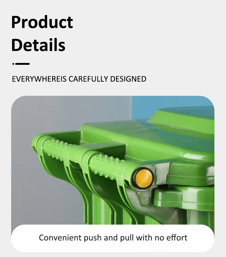 Hdpe Plastic Wheeled Rectangular Standing Structure With Cover Outdoor ...