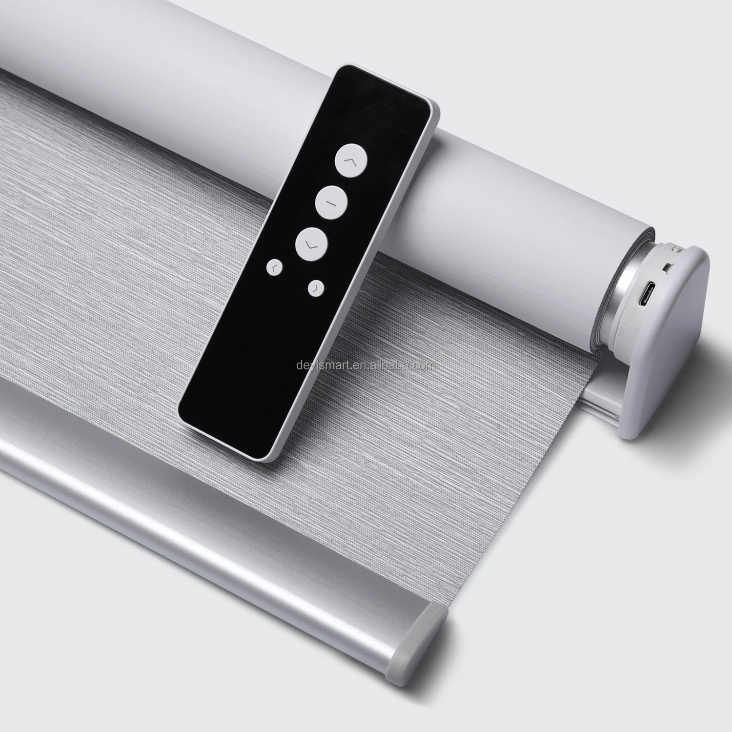 Zigbee Wifi Google Alexa Homekit Motor Zwave Solar Shades Motorized Awning Aluminium Rail for Vertical Smart Blinds