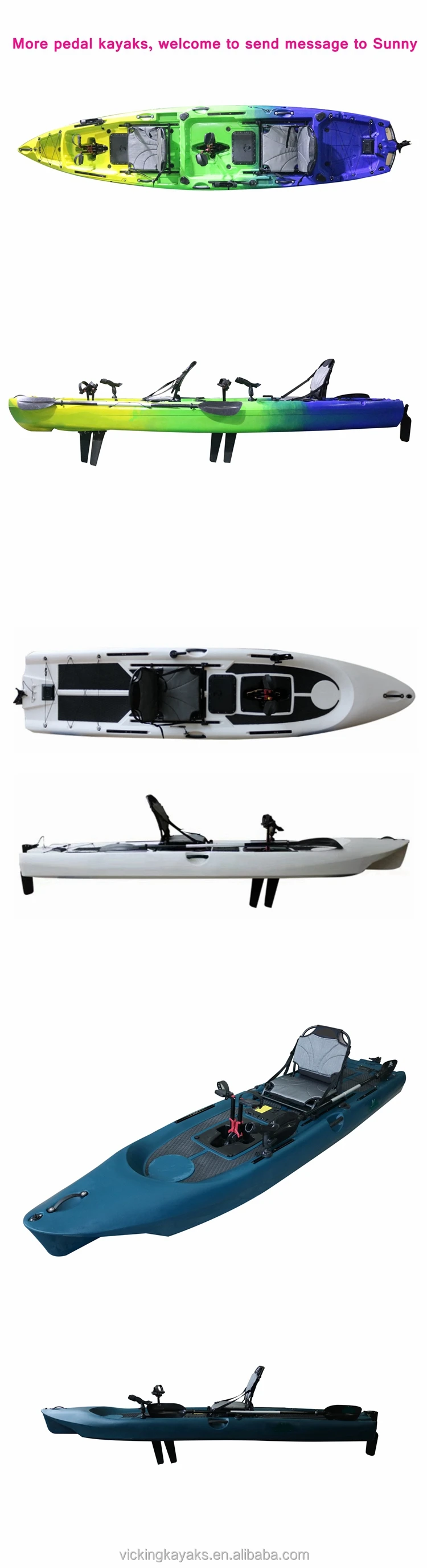 2 person sea kayak with pedals