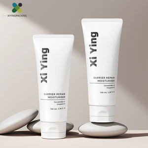 Customized logo Design Cosmetic 100ml Soft Hose Lotion Container Facial Wash Plastic PE Tube for Hand Creams