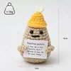 Tarjeta p de sombrero amarillo de patata