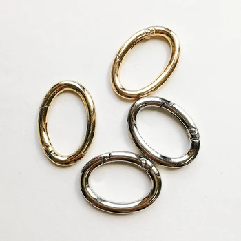 Bag Accessories Clamp Clasp Customize Metal Oval Shape O Ring for Bag Handbag Backpack