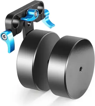 Neewer Aluminum Alloy 4.6lbs/2.1kg Removable Counter Weight for Balancing Shoulder Mount Rig Stabilizer Fits 15mm