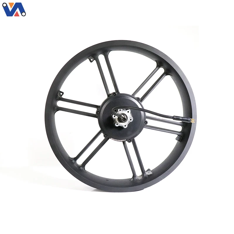 موتور هاب ۴۸ ولت، ۵۰۰ وات برای OUXI V8 — جایگزینی چرخ عقب ۲۰ اینچی — خروجی کابل از سمت چپ با پلاگین سیاه GT — قطعه یدکی اصیل دوچرخه‌های فت (Fat Bike) مدل OXV8-27J