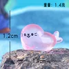 Cucciolo di foca rosa sdraiato