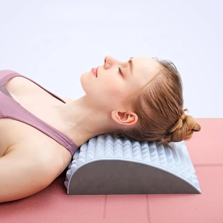 Multifunction Ab Mat EVA Stretch Back Abdominal Exercise Massage the Head and Back Lumbar Support Pillow Yoga Mat