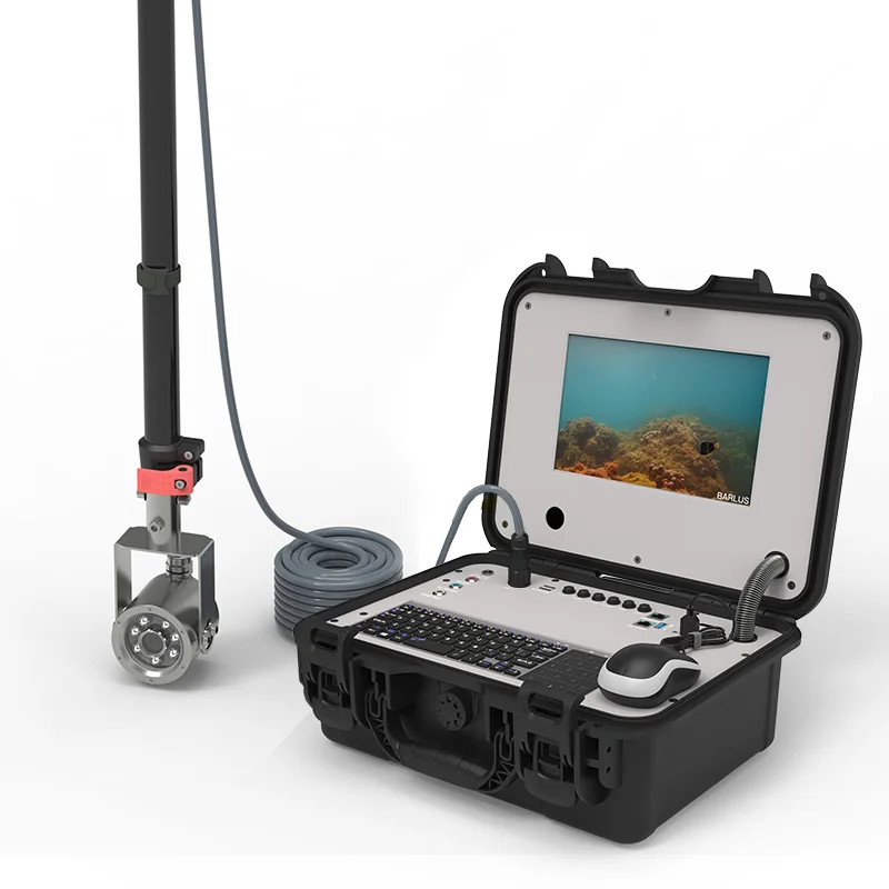 Underwater Camera System With Extendable Pole and Control Box Kit, 10 ...