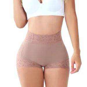Women's New Everyday Style Anti-Slip Hip Lace Abdominal Pants XS-Large Flat Angle Firm Body Shapers Padded Waist Trainer Shaper