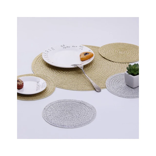 Japanese Handmade Kitchen Accessories Insulation Pads Table Plate Mat Coaster Thick Wove aperçu 6