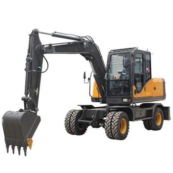 Hot Sale Wheel Excavator 7 Ton 0.2m3 Construction Machinery with Cheap Price