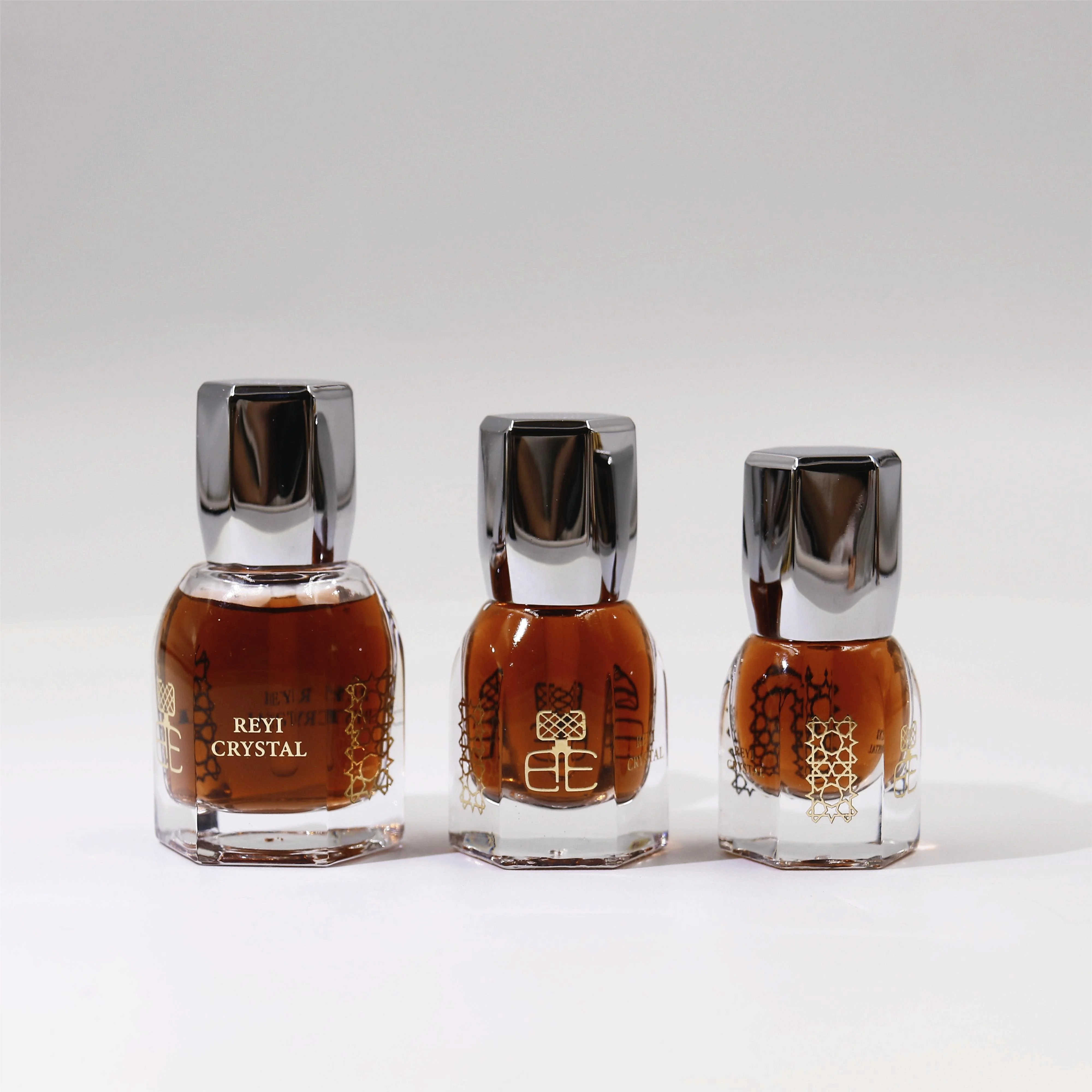 3ml 6ml 12ml Arabic Oud Oil Glass Bottle Perfume Glass Bottle with Zamak Cap