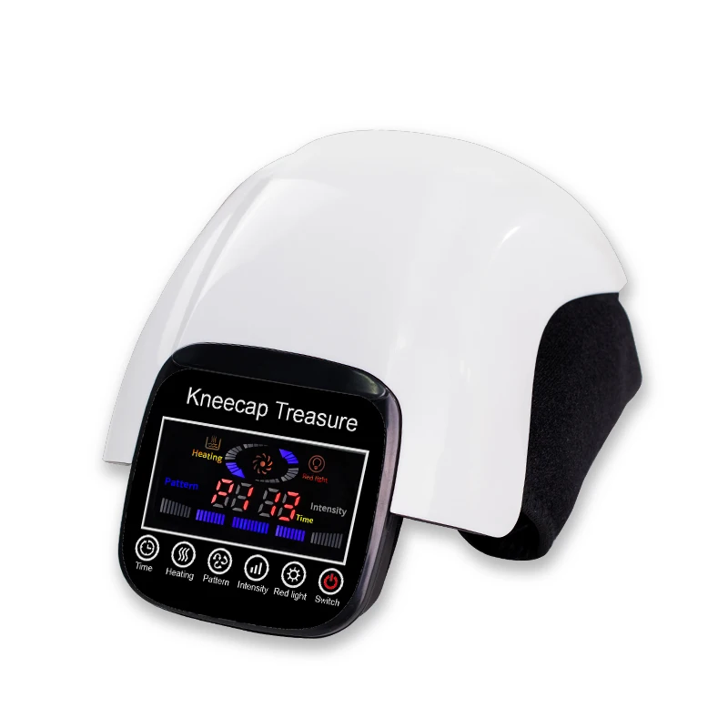 Smart Pain Relief Knee Massager with Large Touch Panel  Red Light Knee Massager with Air Pressure Heat Vibration for Joints