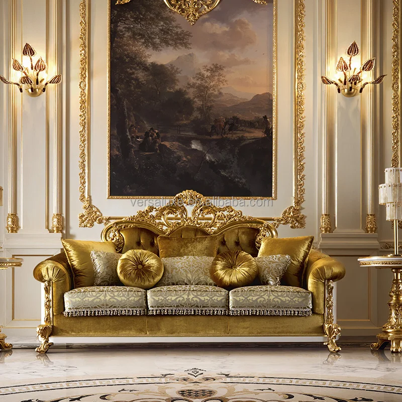 2023 Aesthetic European Royal Style Sofa Set Living Room Furniture ...