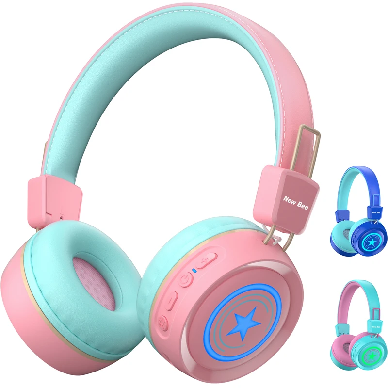 新しいBee KH22Bノイズキャンセレーション子供用ワイヤレスBluetooth