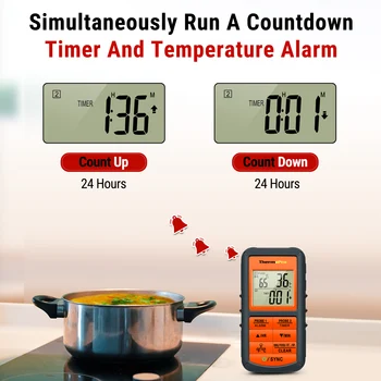 thermopro tp08c digital wireless meat thermometer