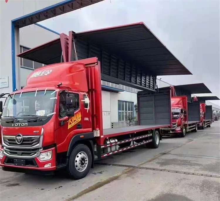 Stable Quality Wing Van Trailer Box Truck Body Wing Opening Gull Wing Truck