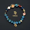 Virgo-blue black spotted stone