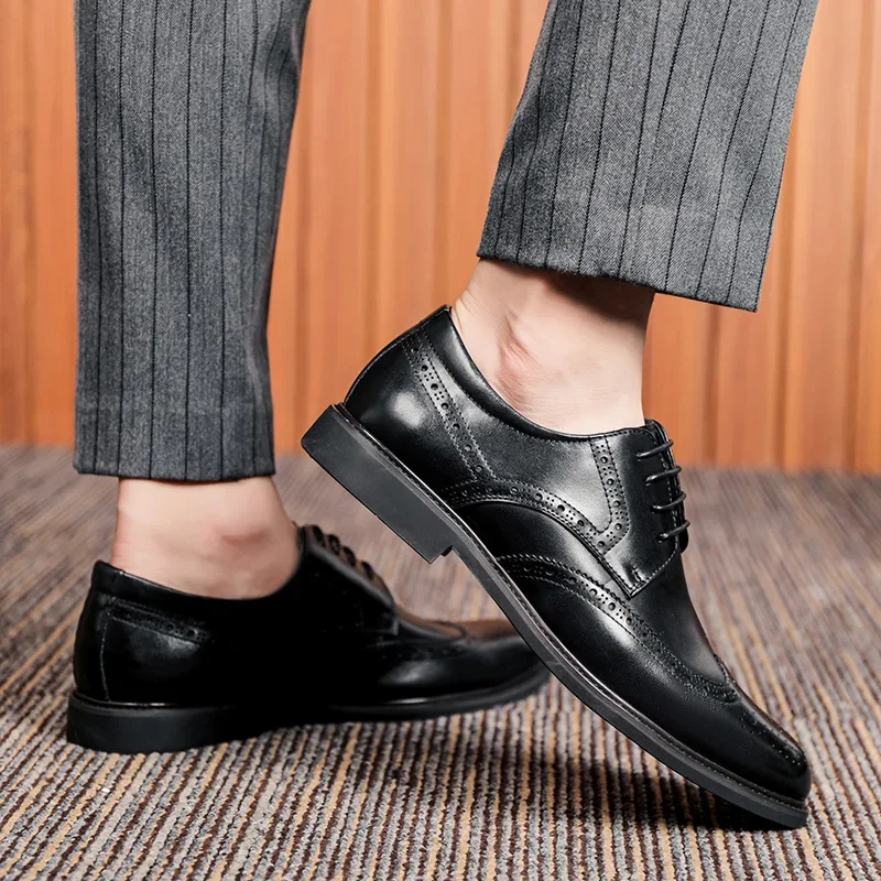 Dark Brown Dress Shoes - Stylish & Comfortable Options display picture 3