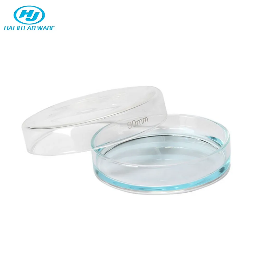 HAIJU LAB Borosilicate Glass Petri Dish Different Sizes with Lid Premium Glassware