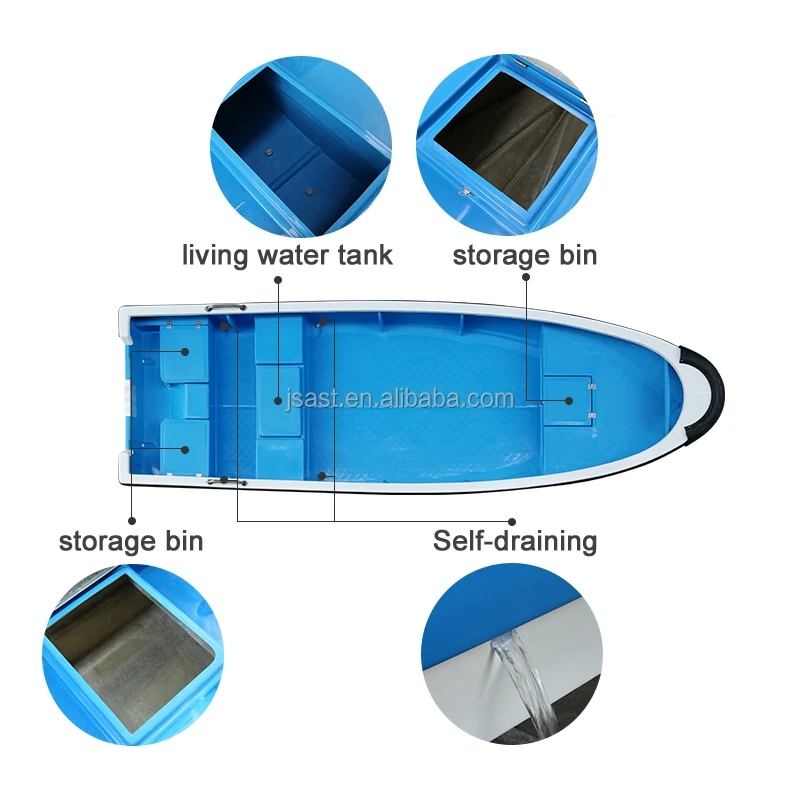 4.8M Speedboat 4-seats with Living Water tank Fishing Boat Sea Foldable Canopy Lifejacket Water Bicycle Inflatable Safety Wheel