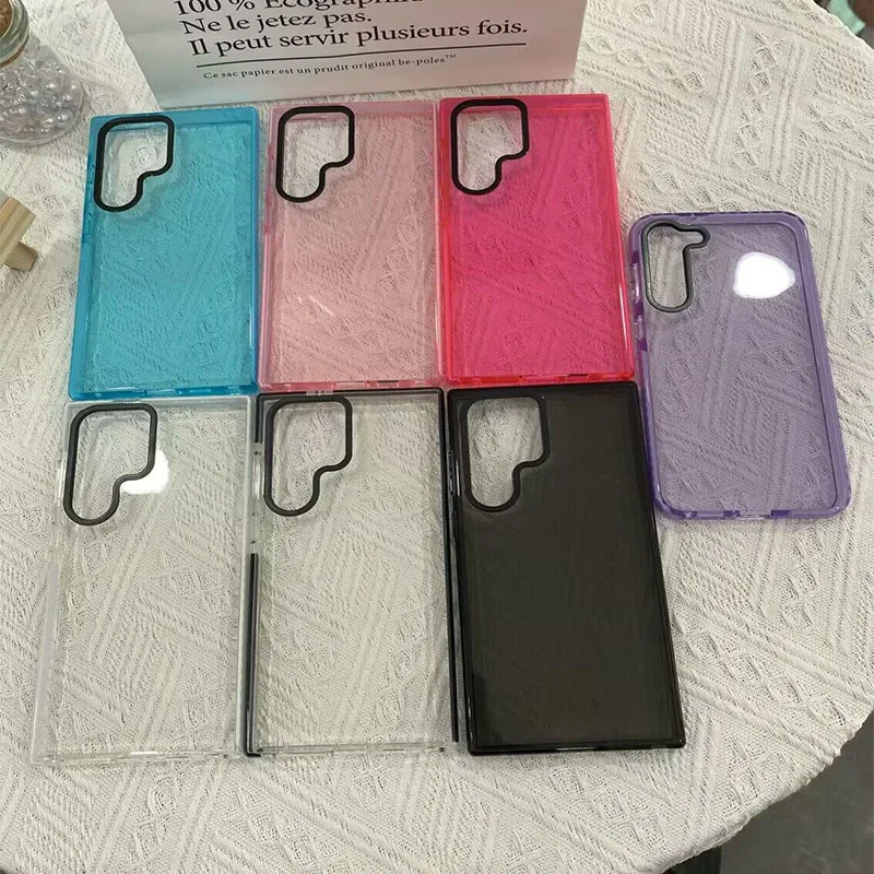 Laudtec Transparent Color Translucent Soft Case Skin Anti Drop Simple and Wear-resistant For Samsung Galaxy Z Fold 5 4 3 2