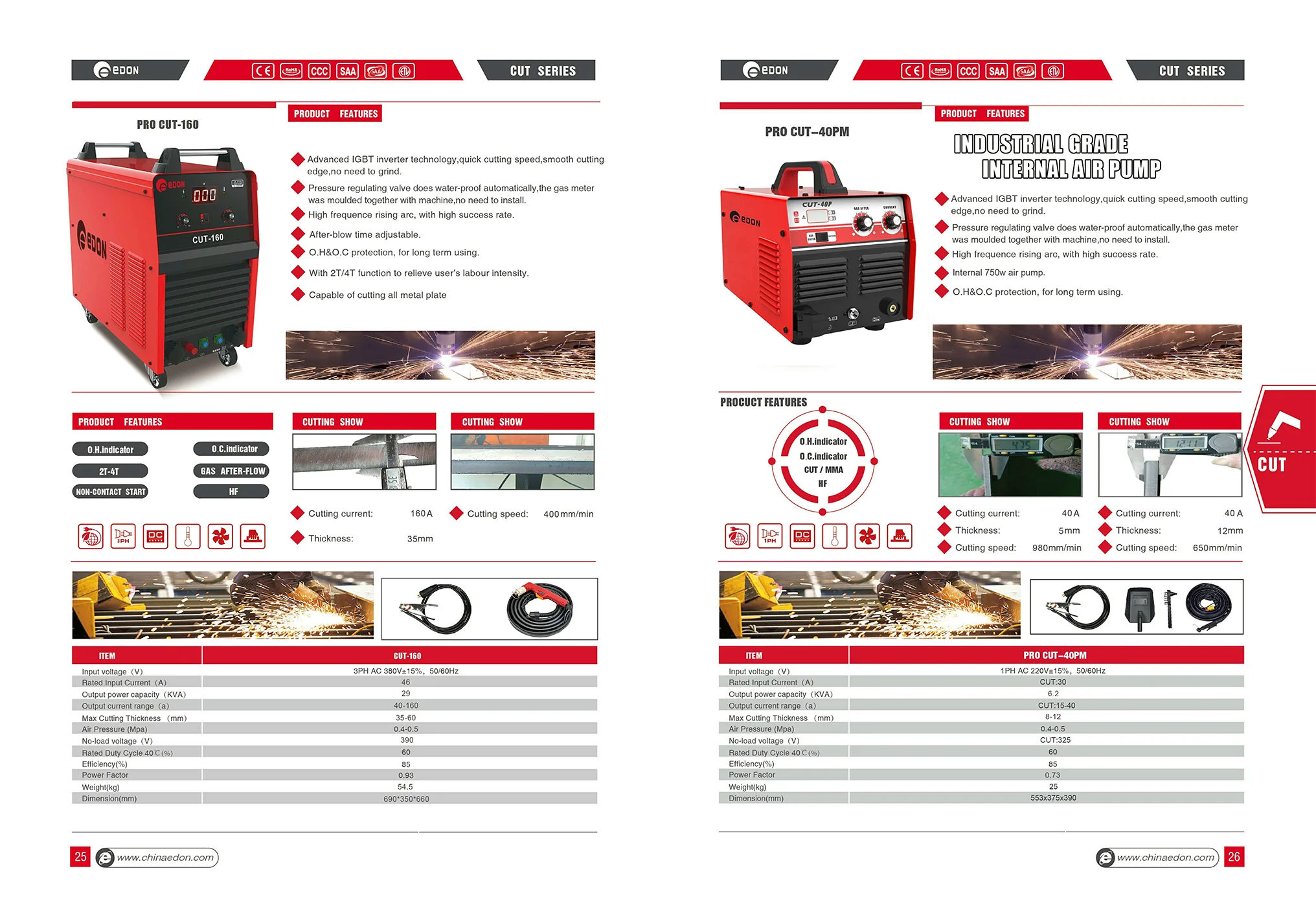 EDON Welding Machine Catalogue MMA, MIG, TIG, Plasma Cutter