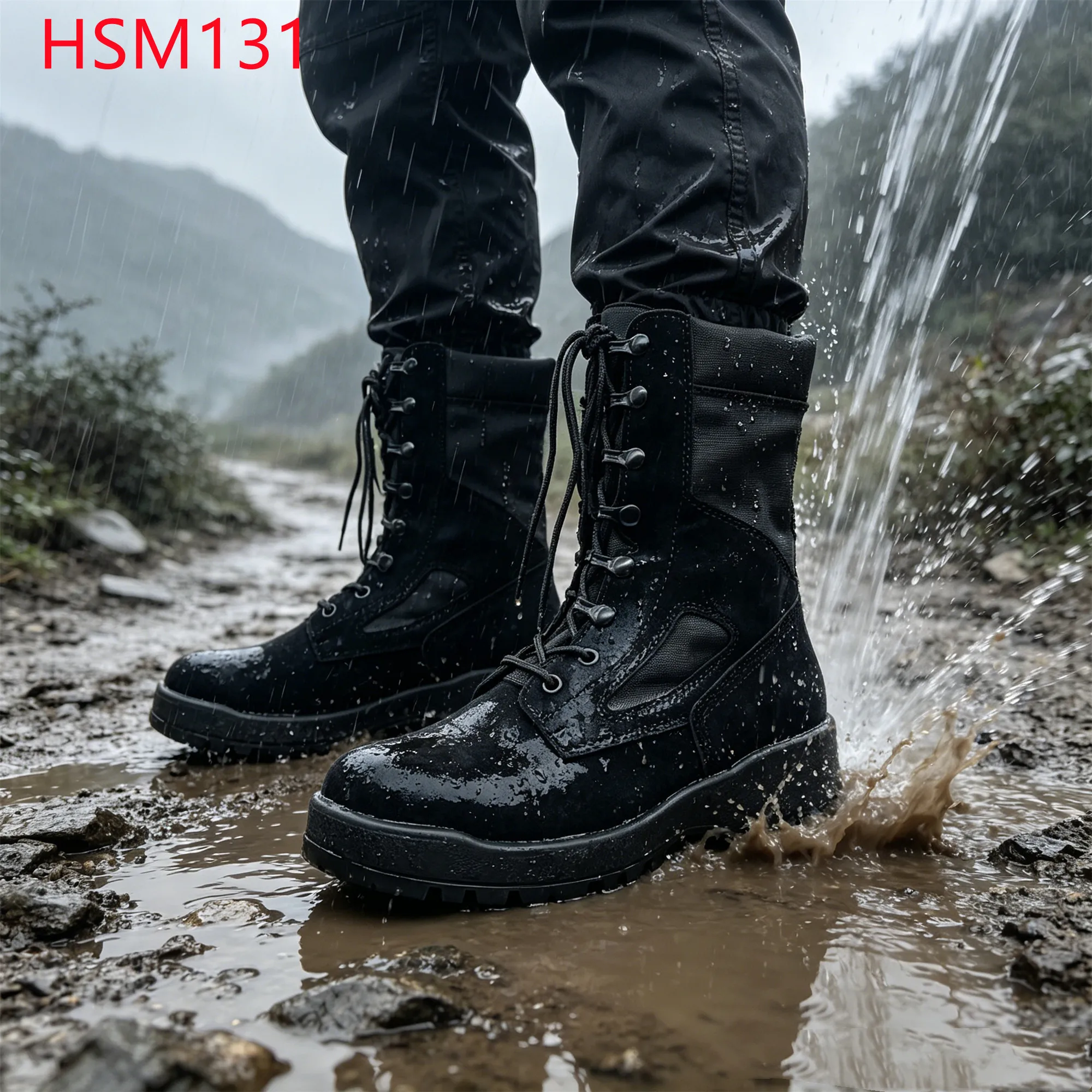XYM,Rugged Ground Water Repellent Hua Singh Retail Combat Boots Factory Price Shockproof Outsole Tactical Gear Boots HSM131