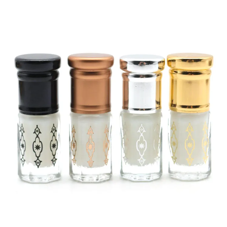 3ml 6ml 12ml Empty Attar Arabian Oud Oil Perfume Glass Bottles Essential Oil Bottles