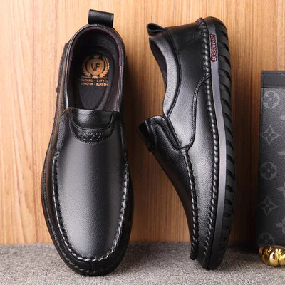 Plus Size Summer Breathable On Business Formal Dress Shoes Men Leather ...