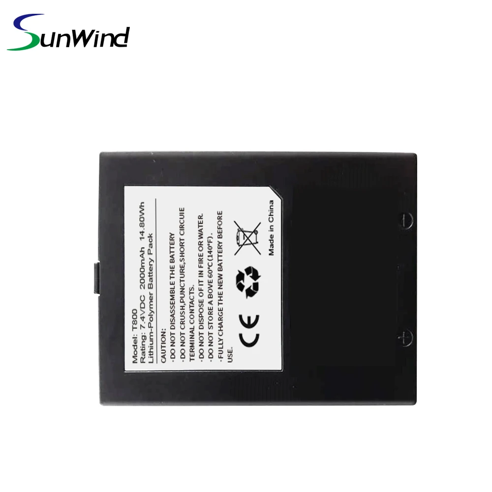 Rechargeable pos battery  model T800  battery used for Spectra T1000  pos terminal  7.4V 2000mAh