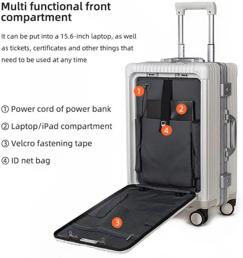 Prosperity Luggage Cup Holder for Suit Cases Bags Travelmate Laugage Luxury  Aluminum Waterproof Suitcase for Travel