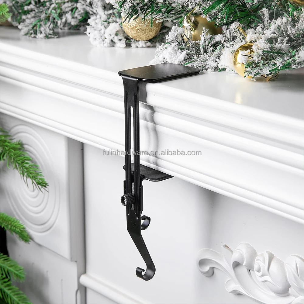 Stocking Holder For Fireplace Adjustable Hanger No Slip Fireplace