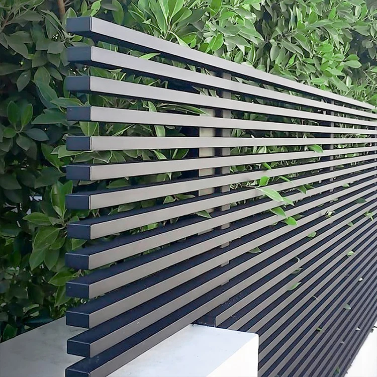 Environmentally friendly lead-free aluminium fence panels metal fence panels aluminum garden privacy fence details