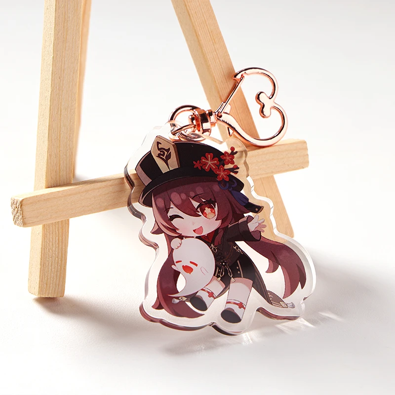 Anime Peripheral Custom Acrylic Charm Fashionable Double Sided Printing Clear Acrylic Keychain