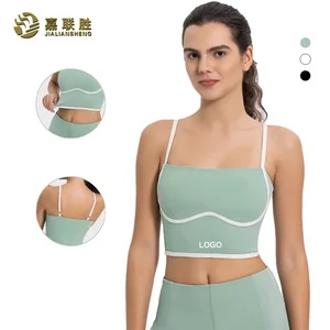 2026 New Tennis Bra Top 4 Way Stretch Breathable Vest Gym Fitness Sweaty Golf Run Dance Simple Print Yoga Sports Bra for Women