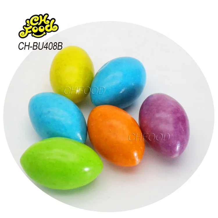 Manufacturer Wholesale OEM Fruit Flavor Olive-shaped Bubble Gum Halal Chewing Gum Candy Sweets