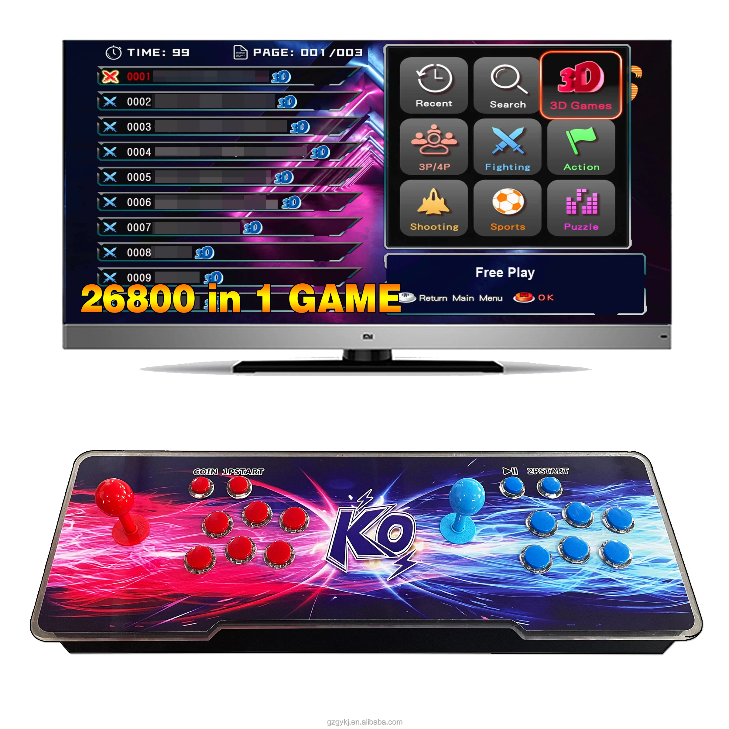 Hot Sale Pandora Box 26800 Game Set Game Machine 2 Players Retro Electronic  Box E-sports Game Machine - Buy Pandora Arcade Super Mario Game Mini Game  Player Used Ps4 Games Retro Game Box Topleo Game