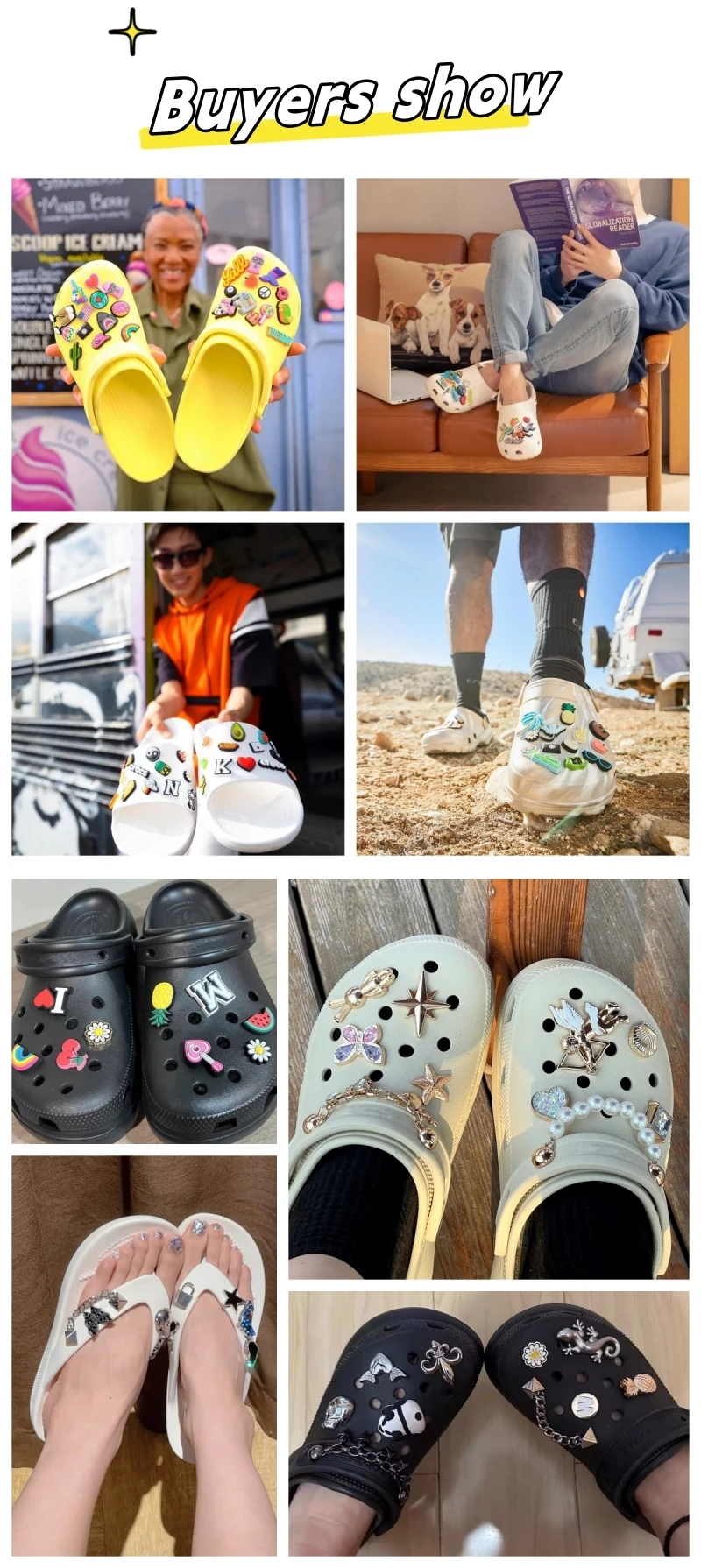 Wholesale Rubber Shoe Accessory 6pack Shoe Charms Lion King Croc