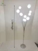 Marco de hierro plateado 150cm luz blanca