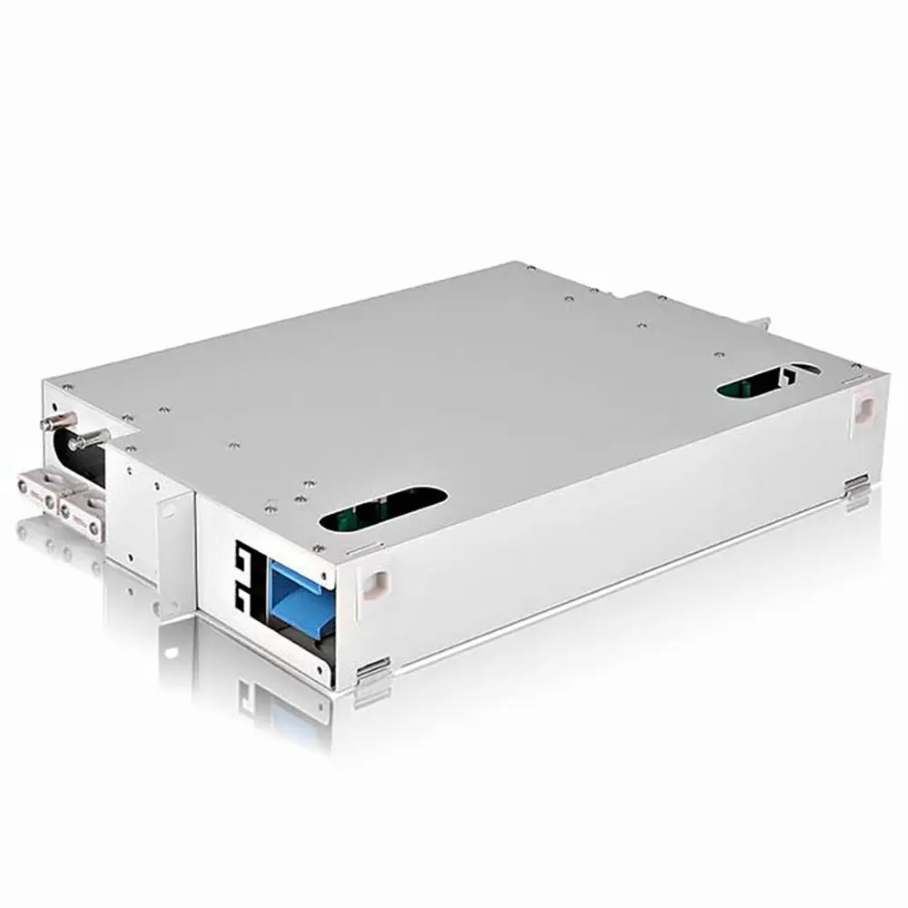 Rack Mount ODF Fiber Distribution Frame 24 Port SC Modular Steel Panel Easy Splicing Tray Compact Patch Cabinet Design