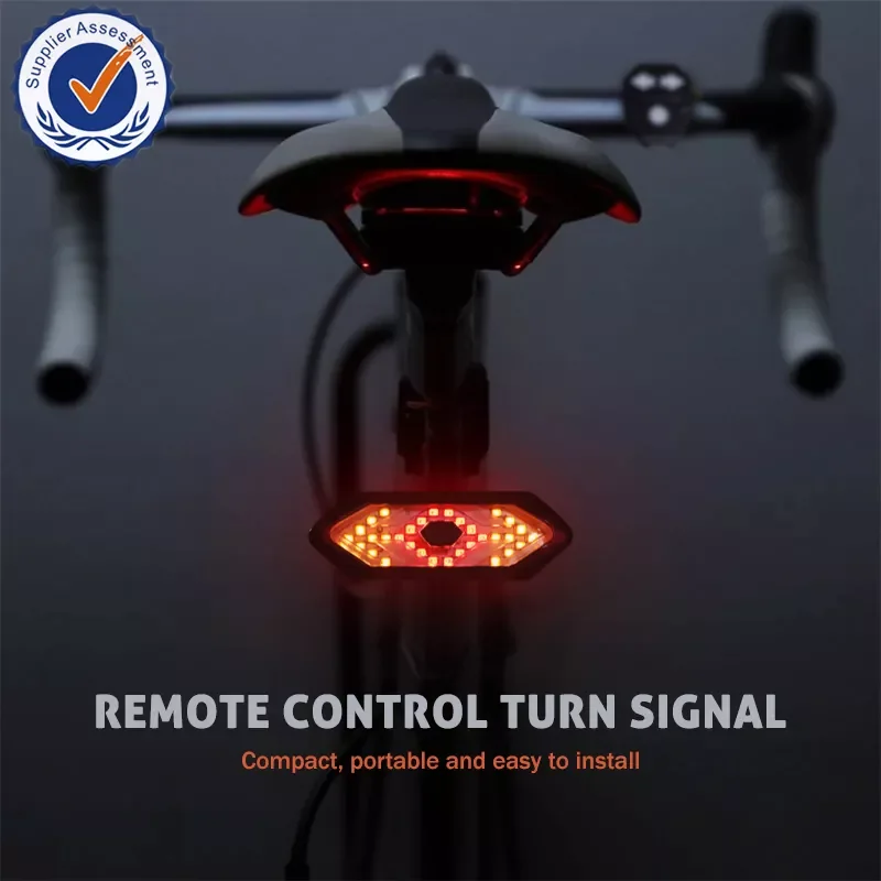 Bike Tail Light Wireless Remote Control Turn Signal Light USB Rear Lamp MTB Cycling Bicycle 5 Modes LED Safety Warning Taillight factory