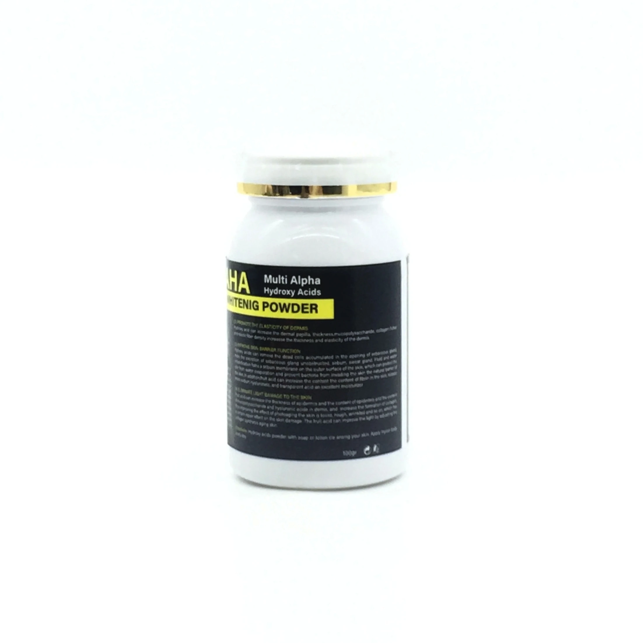 AHA Whitening Powder Multi  Hydroxy Acids  Skin Care with Kojic Extract for Skin Whitening Mix With Soap or Lotion