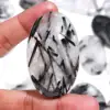 Clear Quartz with Black Rutile Inclusions