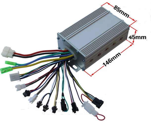 Kit Contrôleur Vélo électrique Wakects – 36V/48V 500W 22A, écran EN06, Compatible DIY Et Scooter, Boîtier Alu