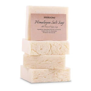 OEM ODM Natural Skin-Friendly Himalayan Salt Bath Bar Soap for Adults Moisturizing and Whitening Solid Form to Brighten Skin