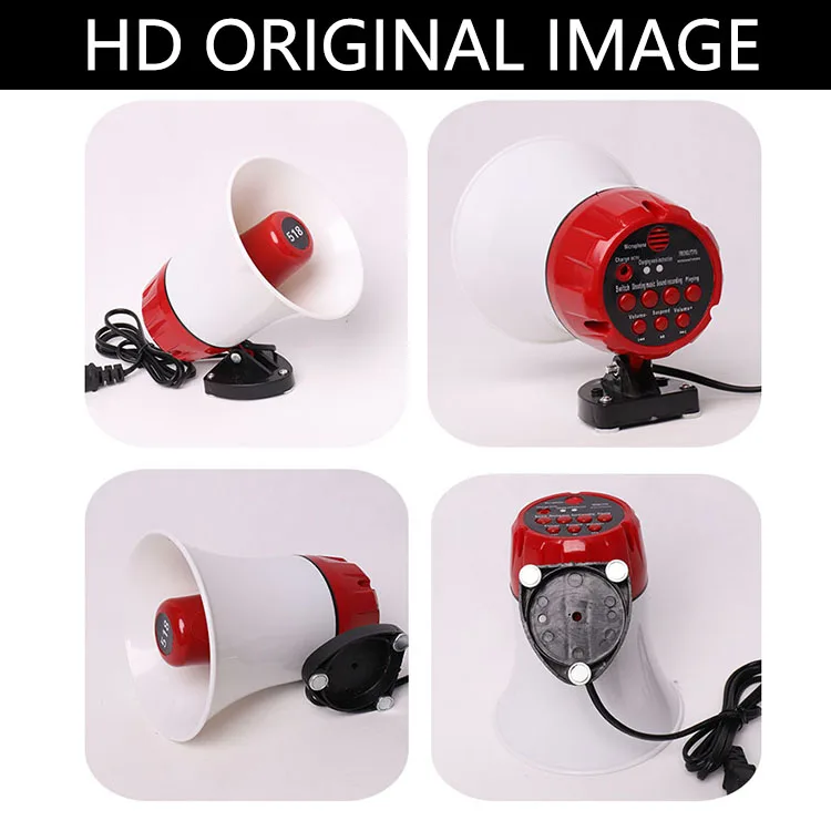 Gongxiang Rechargeable Megaphone Detachable Mic Megaphone Talk And
